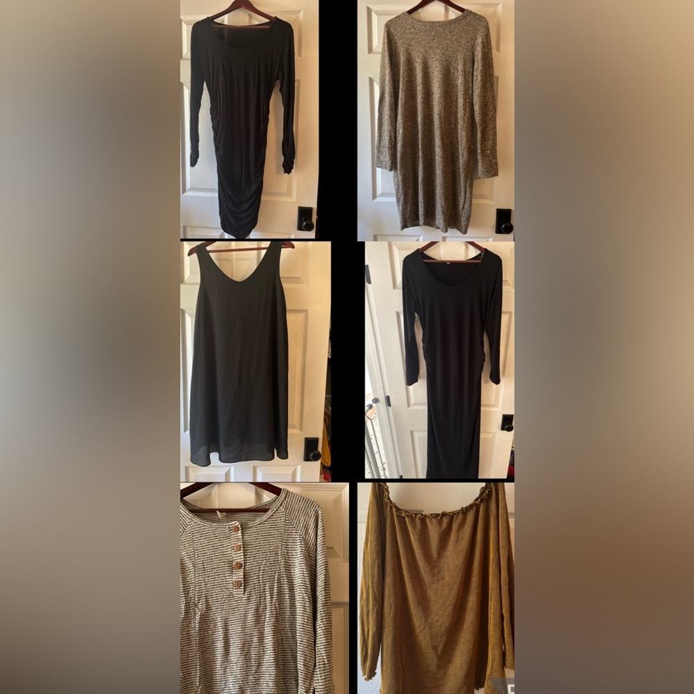 Lot of Pinkblush Maternity Dresses and Tops sizes M, L & XL